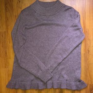 Ruffle Purple Sweater